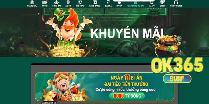 Sơ lược khuyến mãi OK365 thú vị