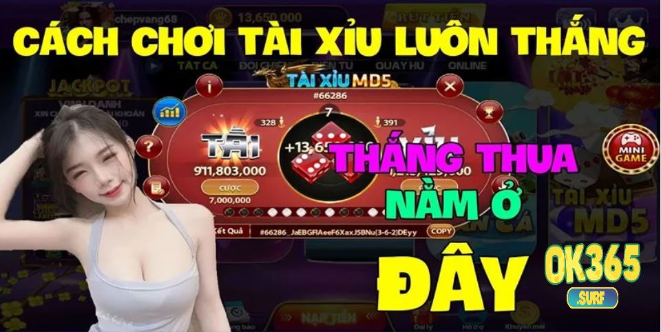 Áp dụng các chiến thuật đánh tài xỉu OK365 này để ăn tiền lớn